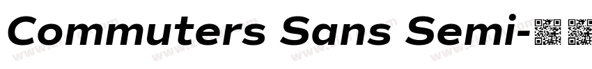 Commuters Sans Semi字体转换